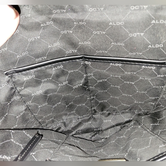 Aldo Womens Black Handbag With Shoulder Strap - Picture 12 of 15